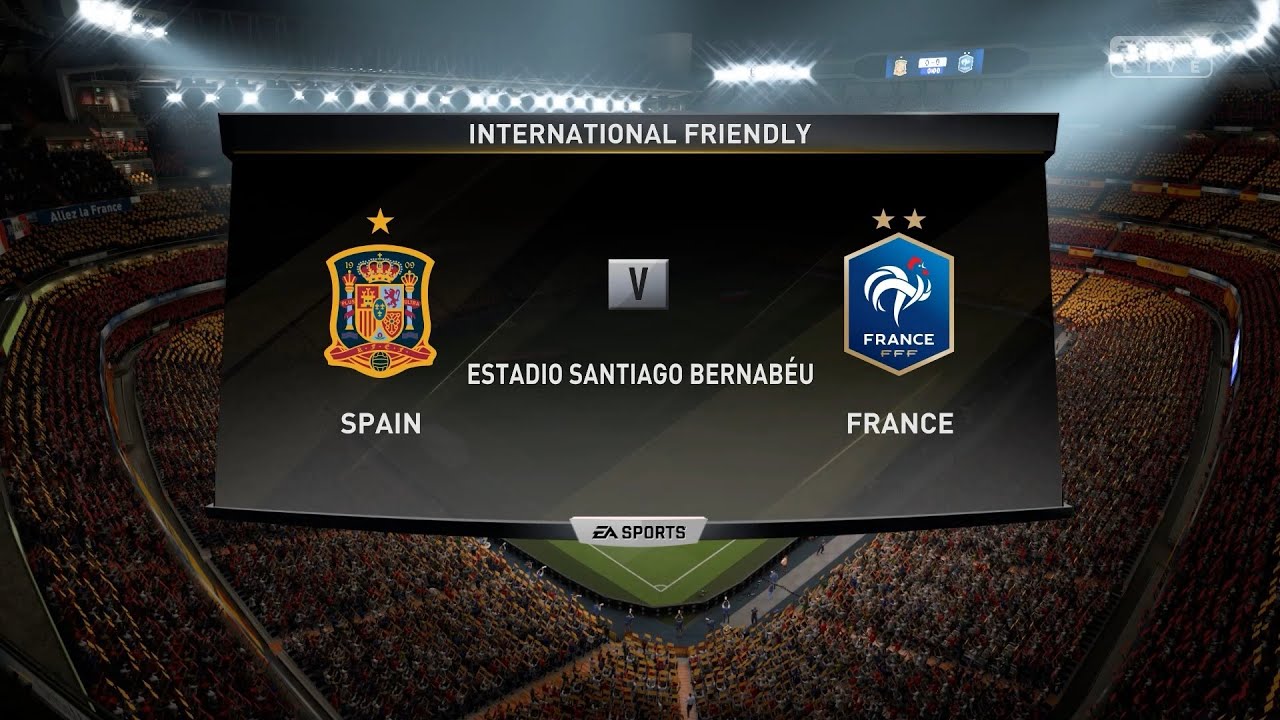 Spain vs France match Full HD Gameplay FIFA 19