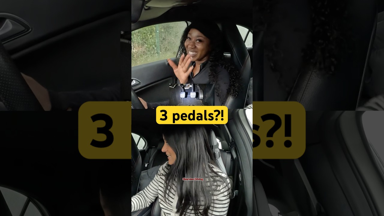 Does your car have 2 or 3 PEDALS? #driving #learn #car #manual #auto #gas #brake #clutch #howto