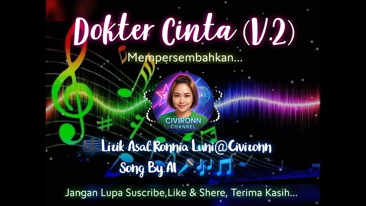 Dokter Cinta (V.2)-🎼Lirik Asal:Ronnia Luni@Civironn,Song By:AI🎤🎶🎵