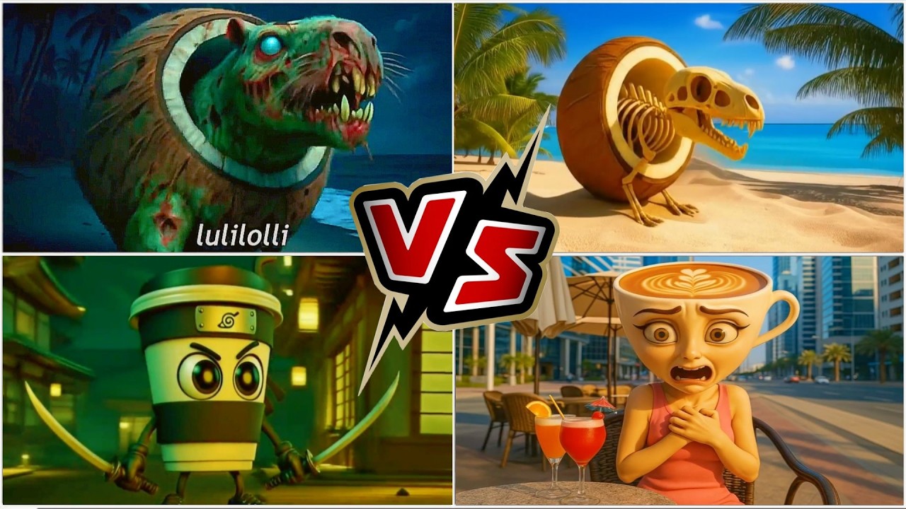 BRAINROT EXTINCTION vs BRAINROT EXTINCTION vs CAPPUCINA ASSASINO vs BALLERINA CAPPUCINA  - TILES HOP