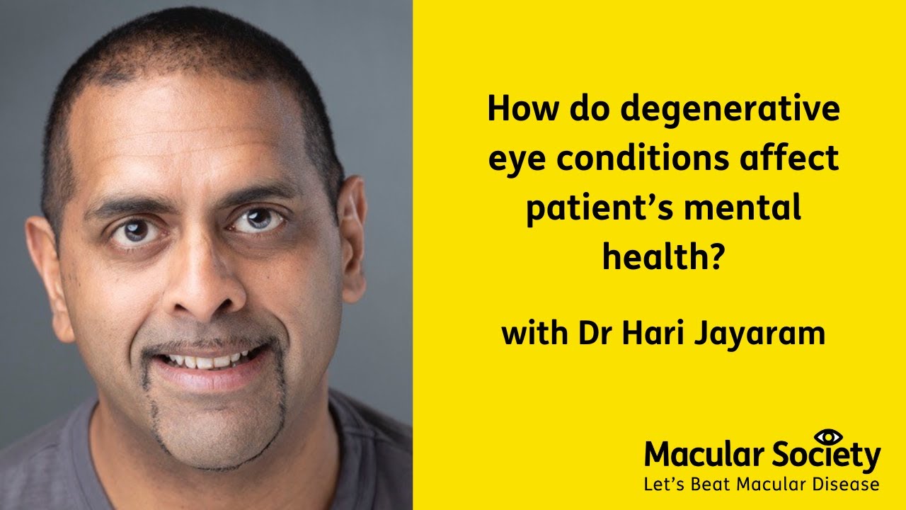 How do degenerative eye conditions affect patient&rsquo;s mental health?