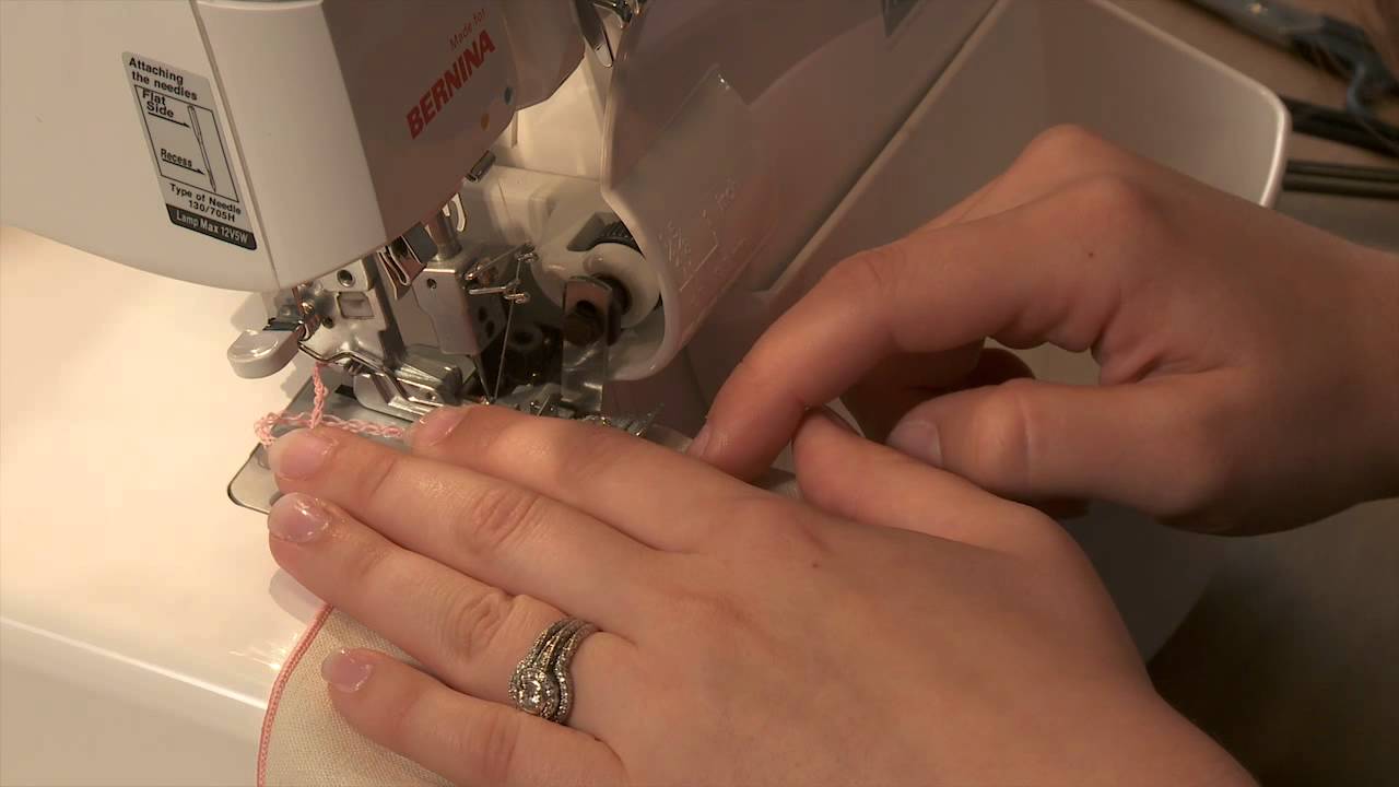 Serger Sewing Techniques: How To Make A Rolled Hem Napkin