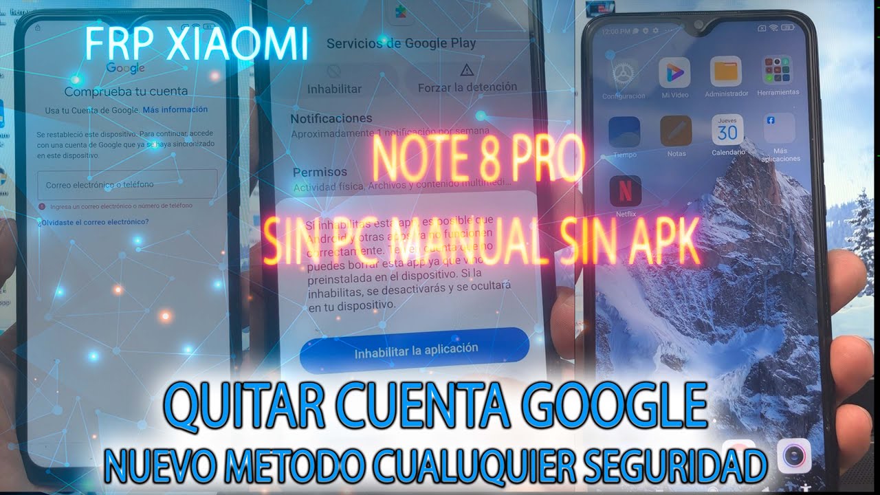 FRP Xiaomi Note 8 Pro como QUITAR CUENTA GOOGLE nuevo metodo actualizado funcional para otros Xiaomi