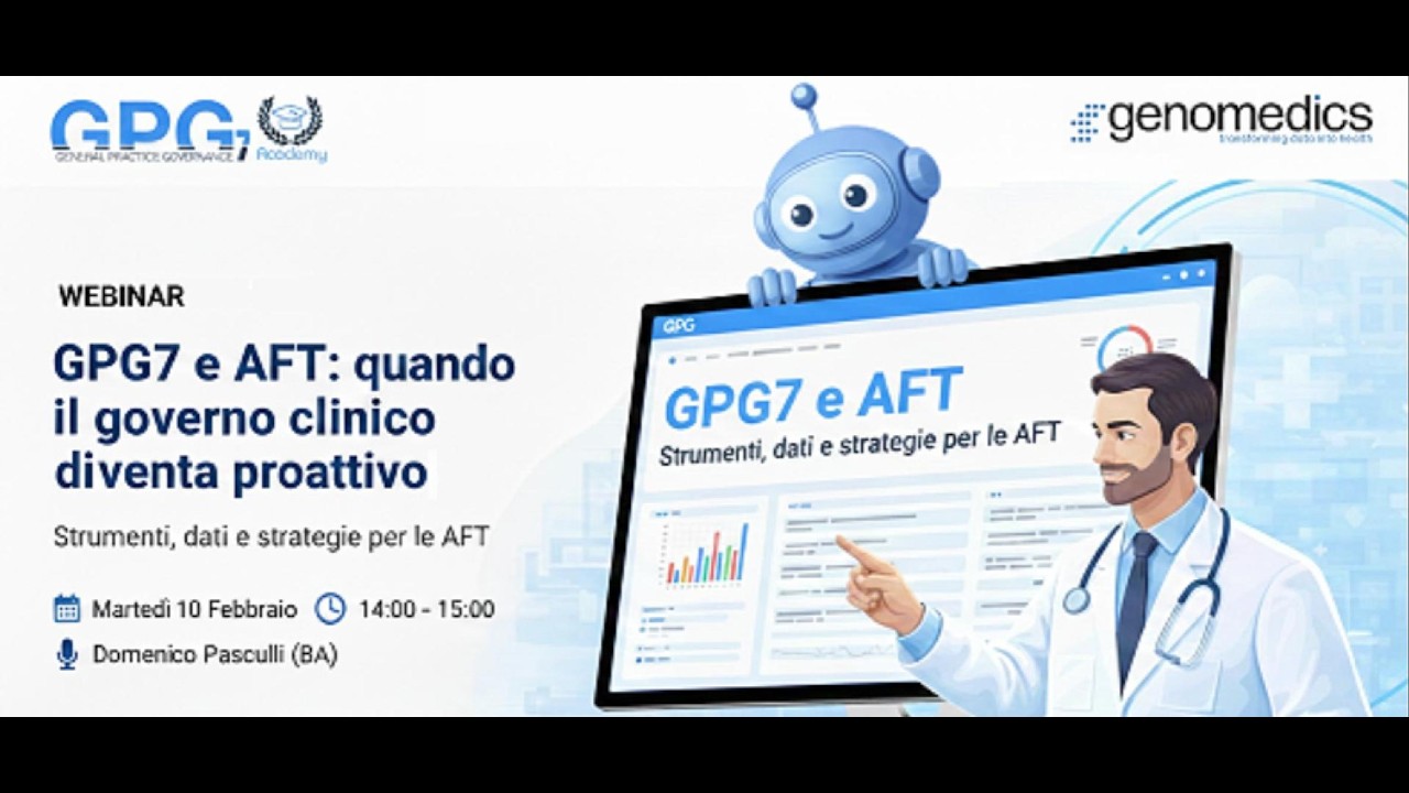 Webinar GPG7 e AFT -  Quando il governo clinico diventa proattivo (dott Pasculli)
