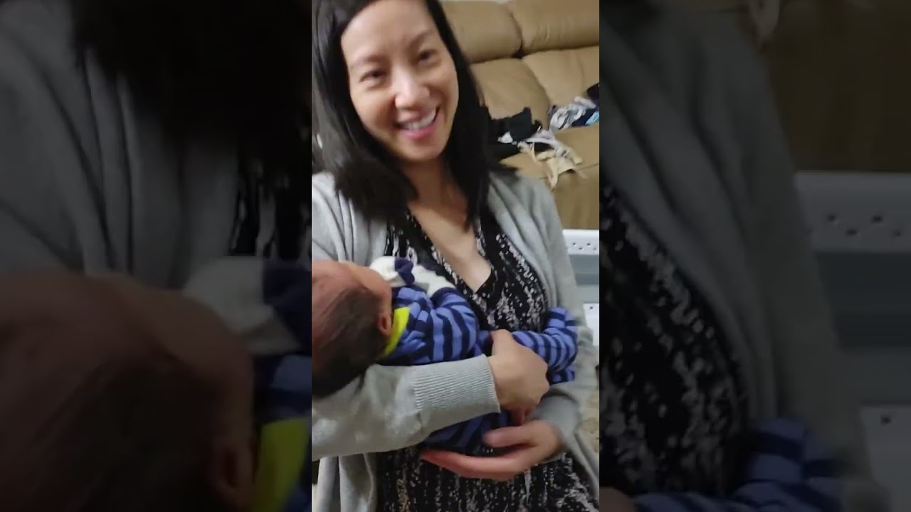 Kuya Tristan kisses newborn baby Teo