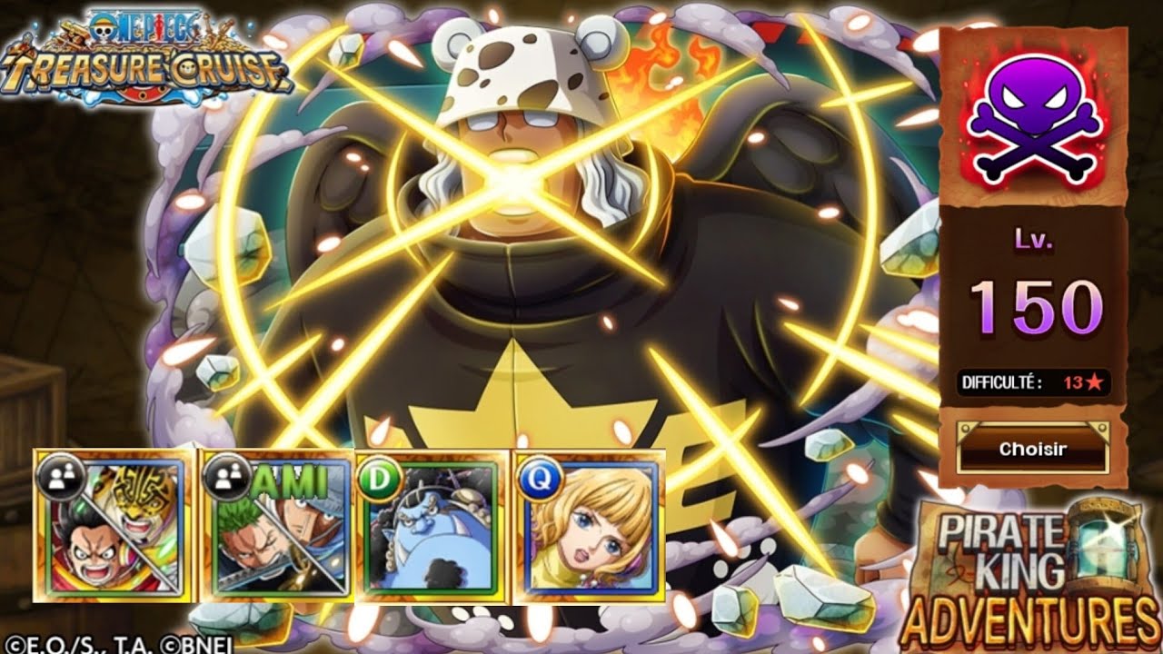 OPTC-👊‼️【💥 PIRATE KING ADVENTURES - PKA VS VS S-BEAR- 💥海賊王への軌跡 VS 「Ｓ-ベア」💥】- LV 150~👊