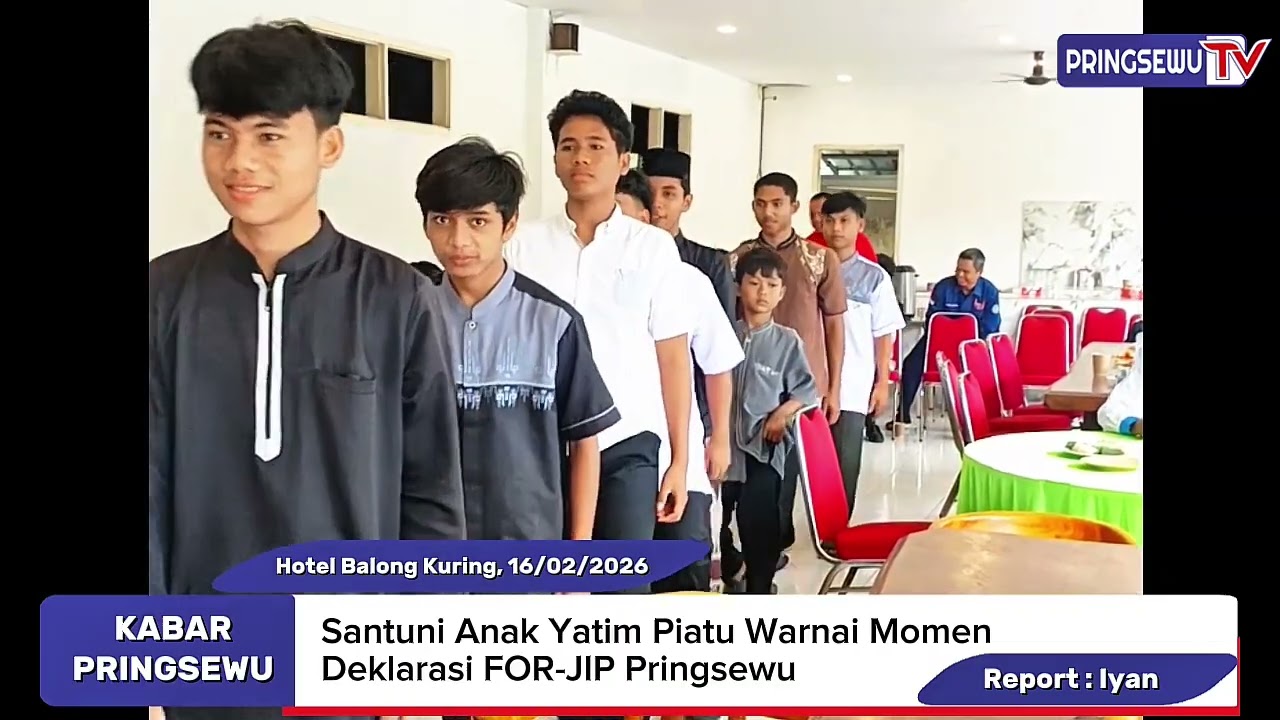 Deklarasi Lembaga FOR-JIP Pringsewu Disertai Santunan Anak Yatim Piatu