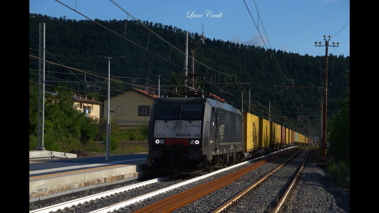 Riapre la DD e subito VSOE! Treni MERCI & PASSEGGERI in transito a Vaiano!