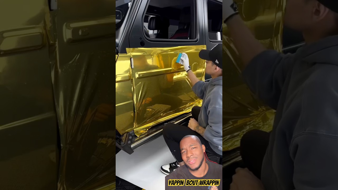 G Wagon Getting a Full Gold Chrome Wrap 🤯