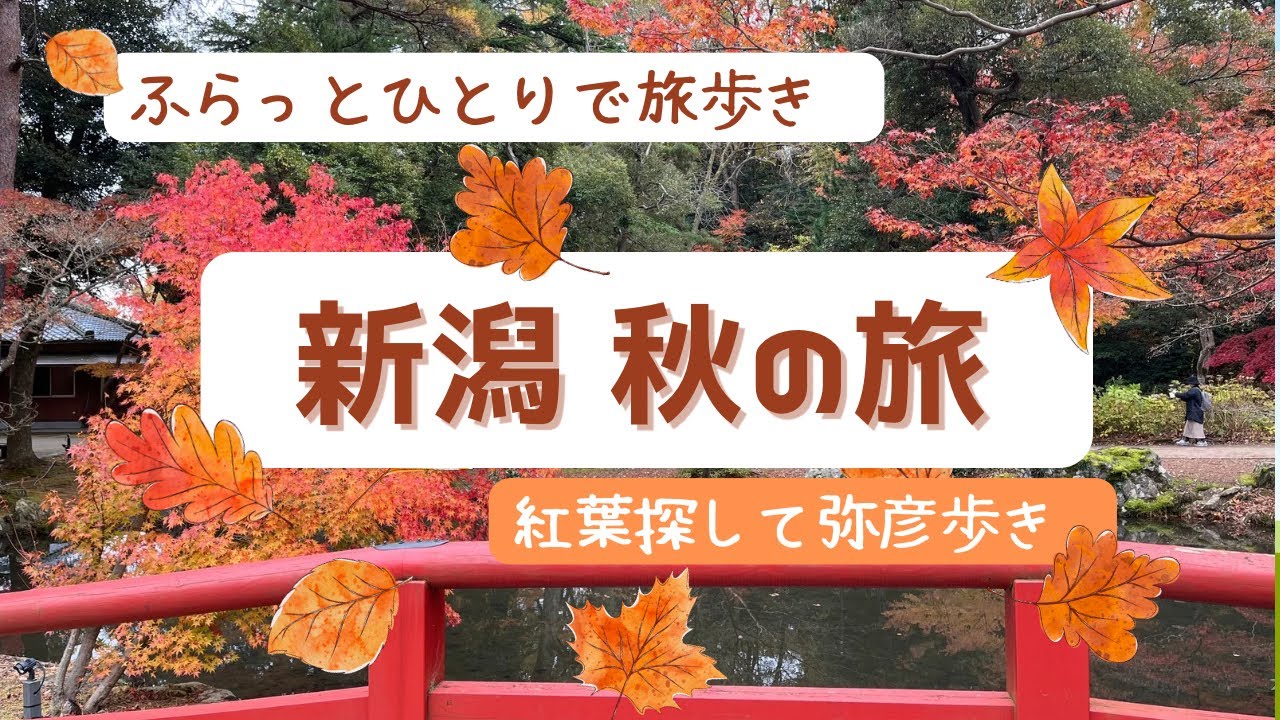 新潟 秋の旅（その１） 紅葉探して弥彦歩き