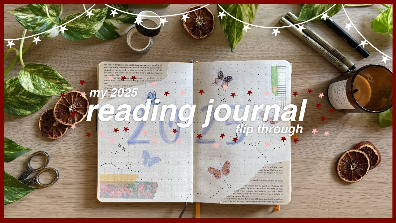 my 2025 reading journal flipthrough 📖 | bookmas day 19