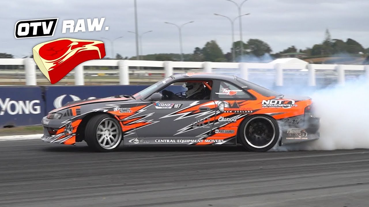 Taylor James RB30DET Nissan S14 - D1NZ Drifting R2 Pukekohe 2020