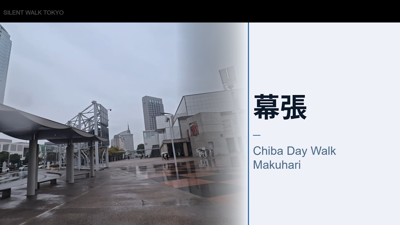 幕張 雨 冬 昼散歩【Chiba Day Walk Makuhari Rain Winter POV】