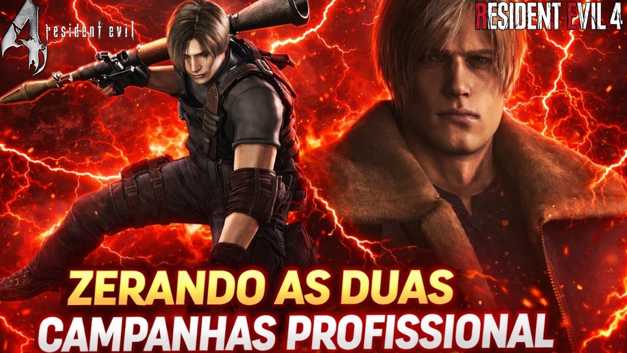 RESIDENT EVIL 4 REMAKE E CLÁSSICO - PROFISSIONAL - ATE ZERA #residentevil