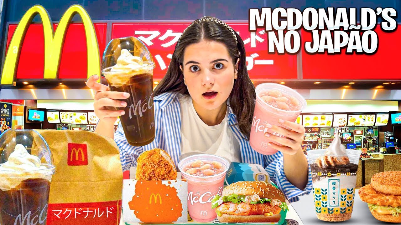 PROVAMOS TODOS OS LANCHES DIFERENTES DO MCDONALDS DO JAPÃO