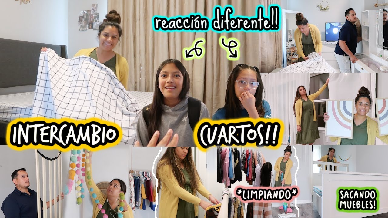 NUEVOS CUARTOS para Ellas! ✨ (decoraciones, sabanas, cortinas) Cambie Los Muebles + Todo el Proceso!