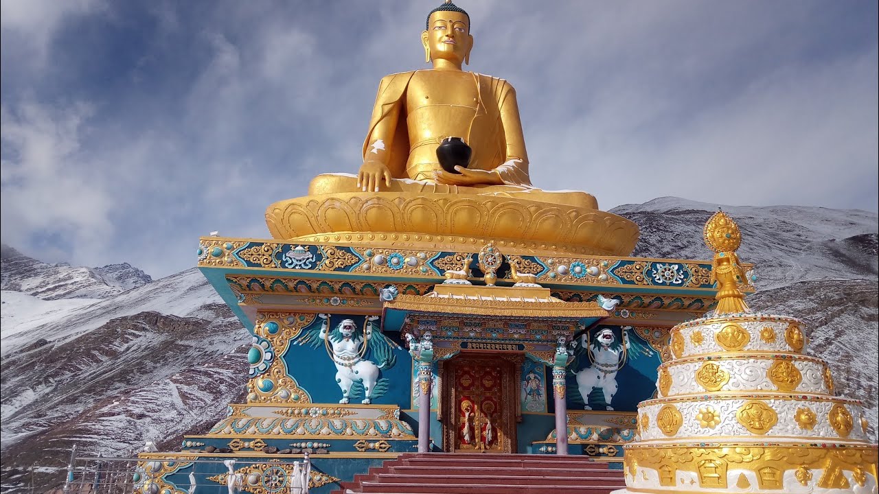 71ft. of Guatama Buddha Statue at Stok | Ladakh #lehladakh #Buddhastatue #travelling #adventure