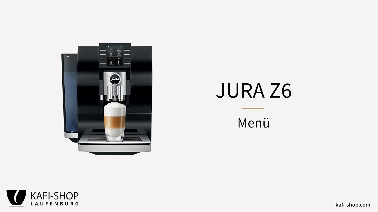 JURA Z6 Kaffeevollautomat - Menü