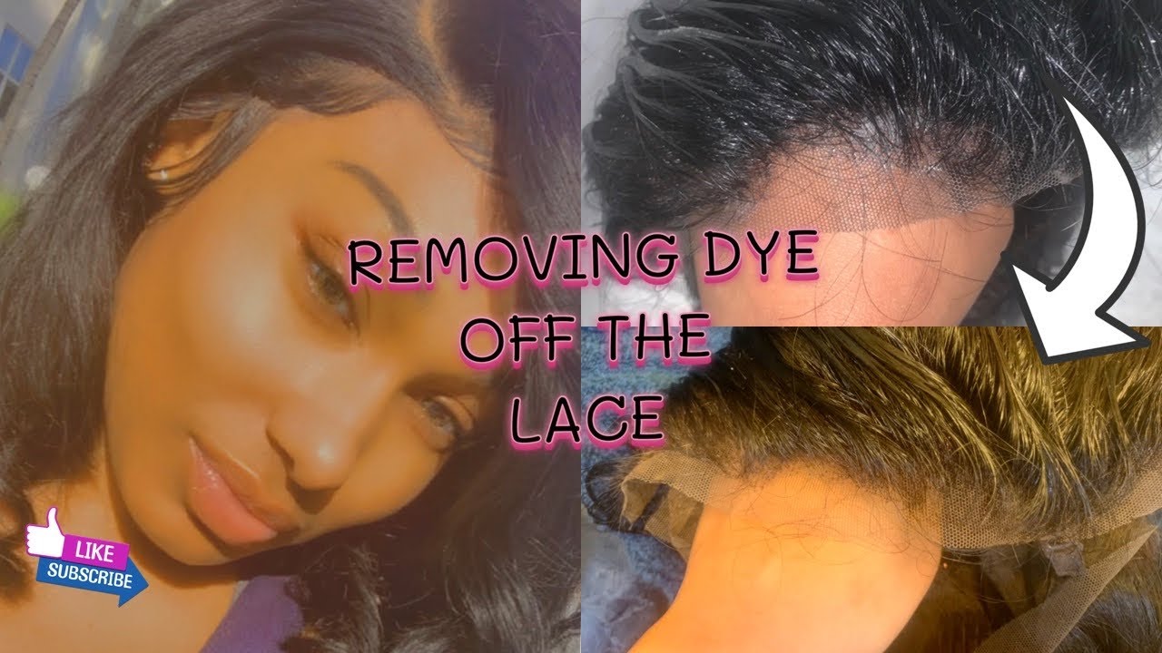 HOW I REMOVE HAIR DYE OFF MY LACE WIG 😌 VERY FAST AND EFFECTIVE | XO RARI