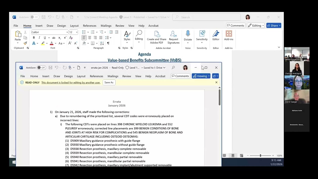 VbBS Meeting Recording – 1/22/26