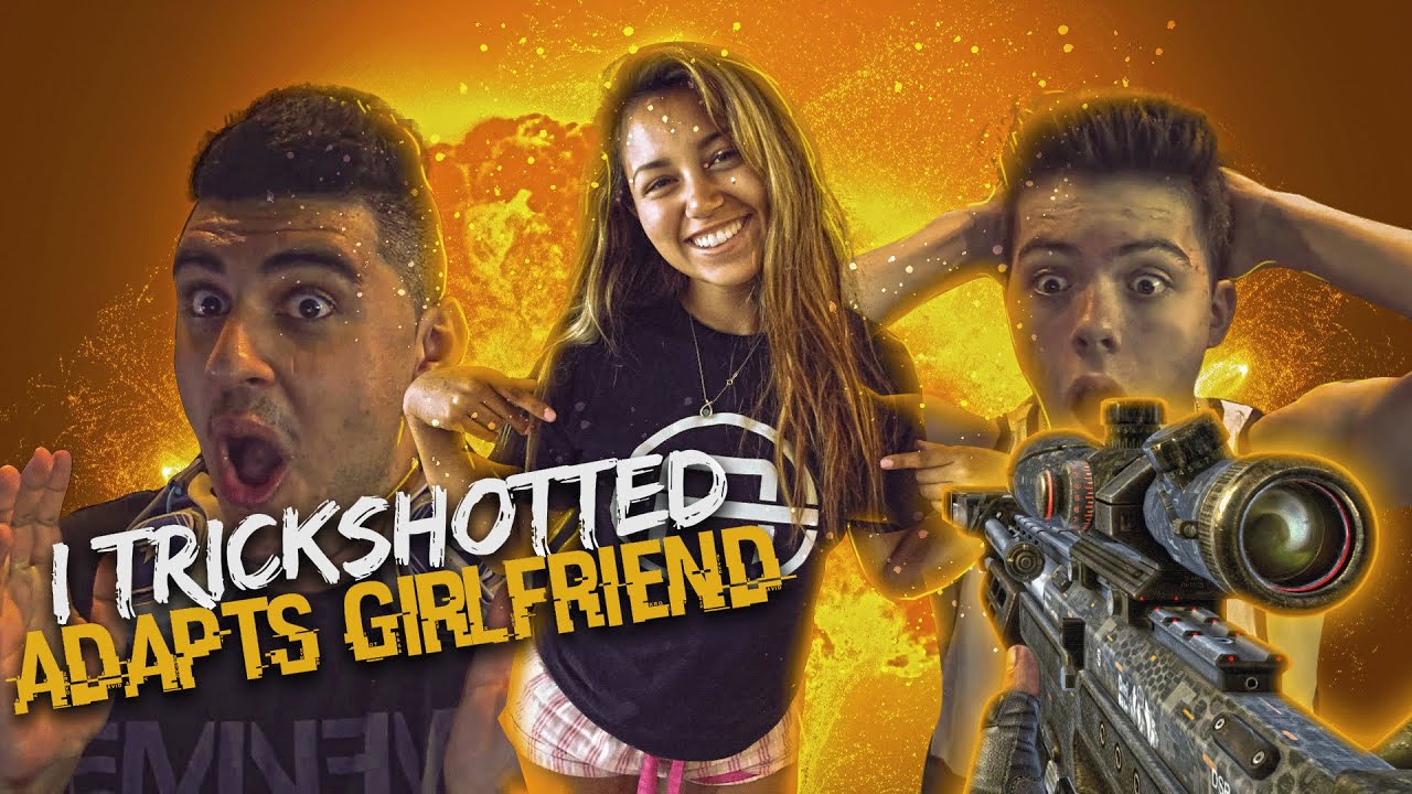 I TRICKSHOTTED ADAPTS GIRLFRIEND!!