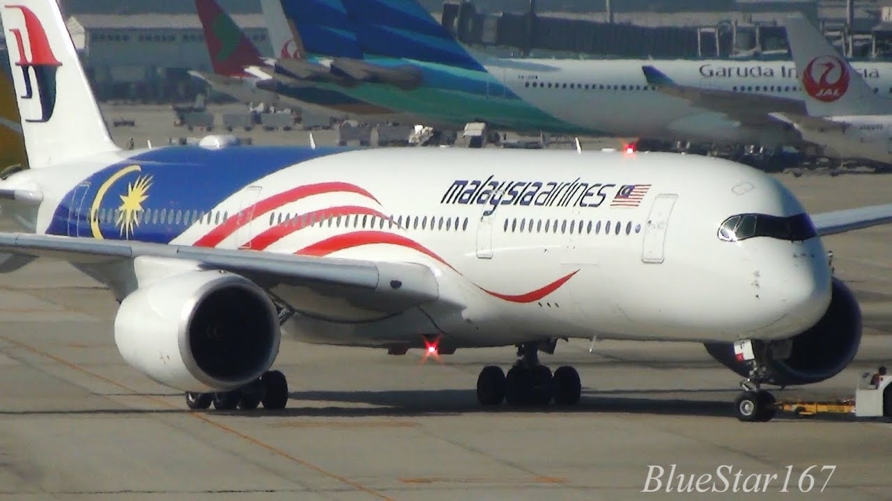 Malaysia Airlines [Negaraku] Airbus A350-900 (9M-MAF) takeoff from KIX/RJBB (Osaka Kansai) RWY 06R