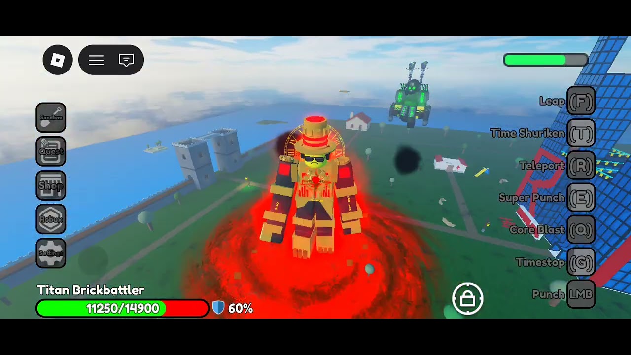 Titan brickbattle vs Bosses in noob experience battlefront!