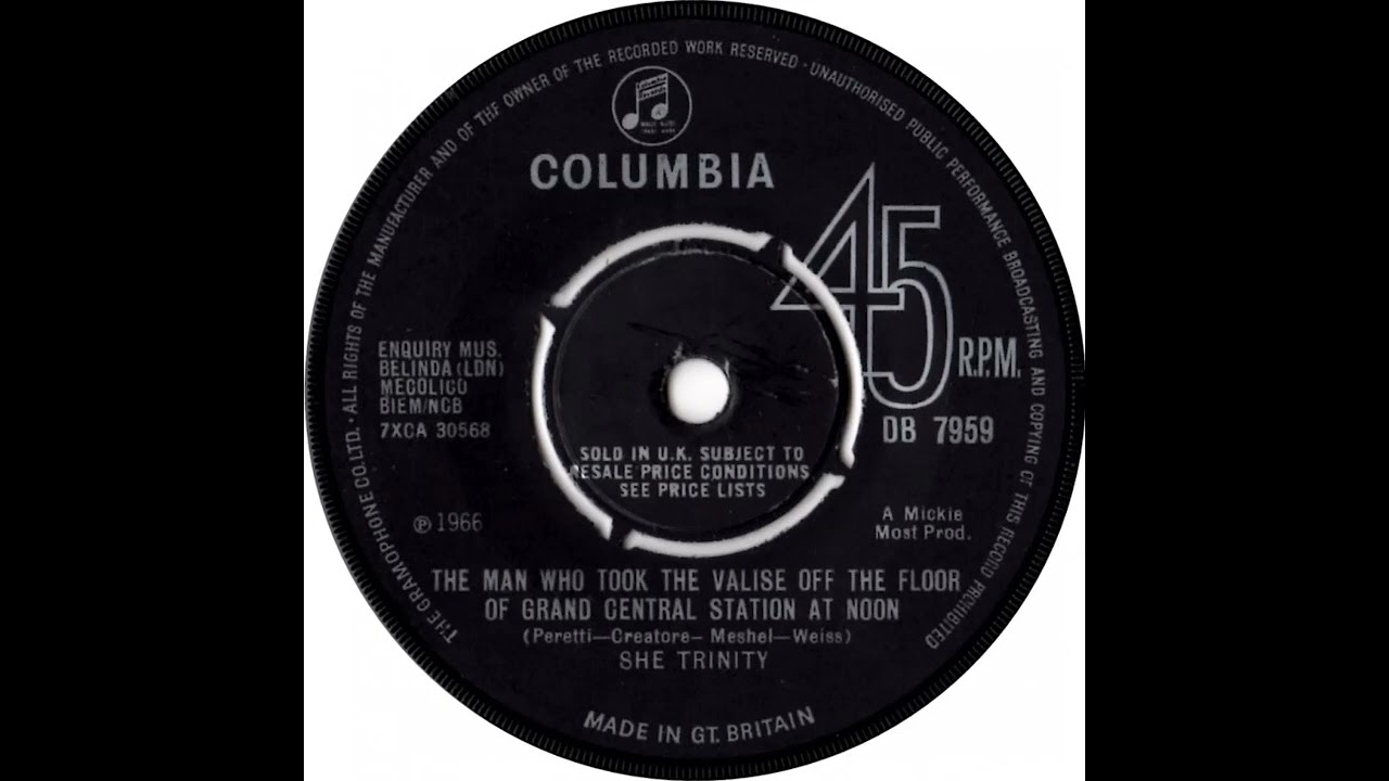 UK New Entry 1966 (222) She Trinity - The Man Who Took The Valise Off The Floor Of Grand Central etc