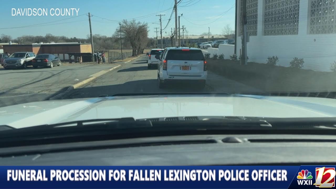 Funeral Procession for Fallen Lexington Police Office