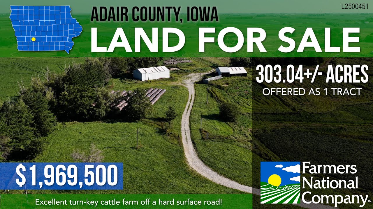 Land For Sale | 303.04 +/- Acres, Adair County, Iowa