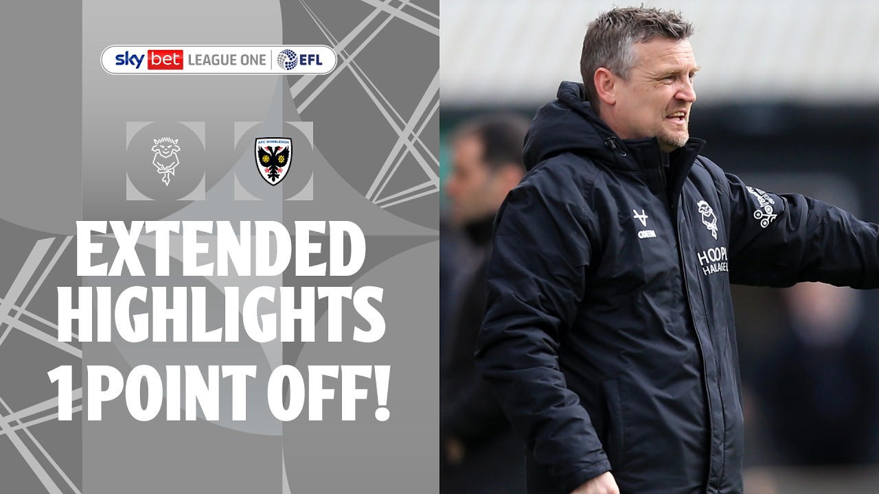 1 POINT AWAY! | Lincoln City v AFC Wimbledon extended highlights