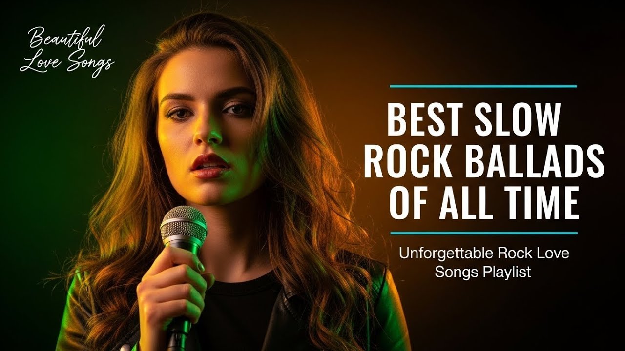 Top 100 Slow Rock Ballads | Iconic Romantic Rock Songs for Deep Emotions | Relaxing Playlist
