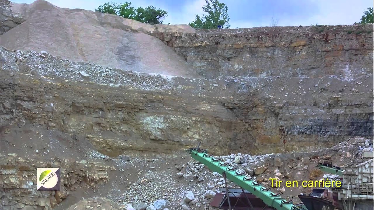 Minage en carrière-tir à l'explosif-déroctage à l'explosif-Tir en carriere-Tir de mine-Extraction