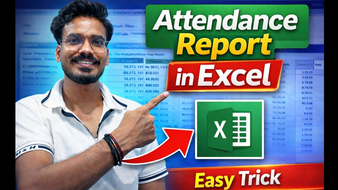 Attendance Sheet in Excel || Professional Attendance Sheet in Excel || Attendance Sheet 