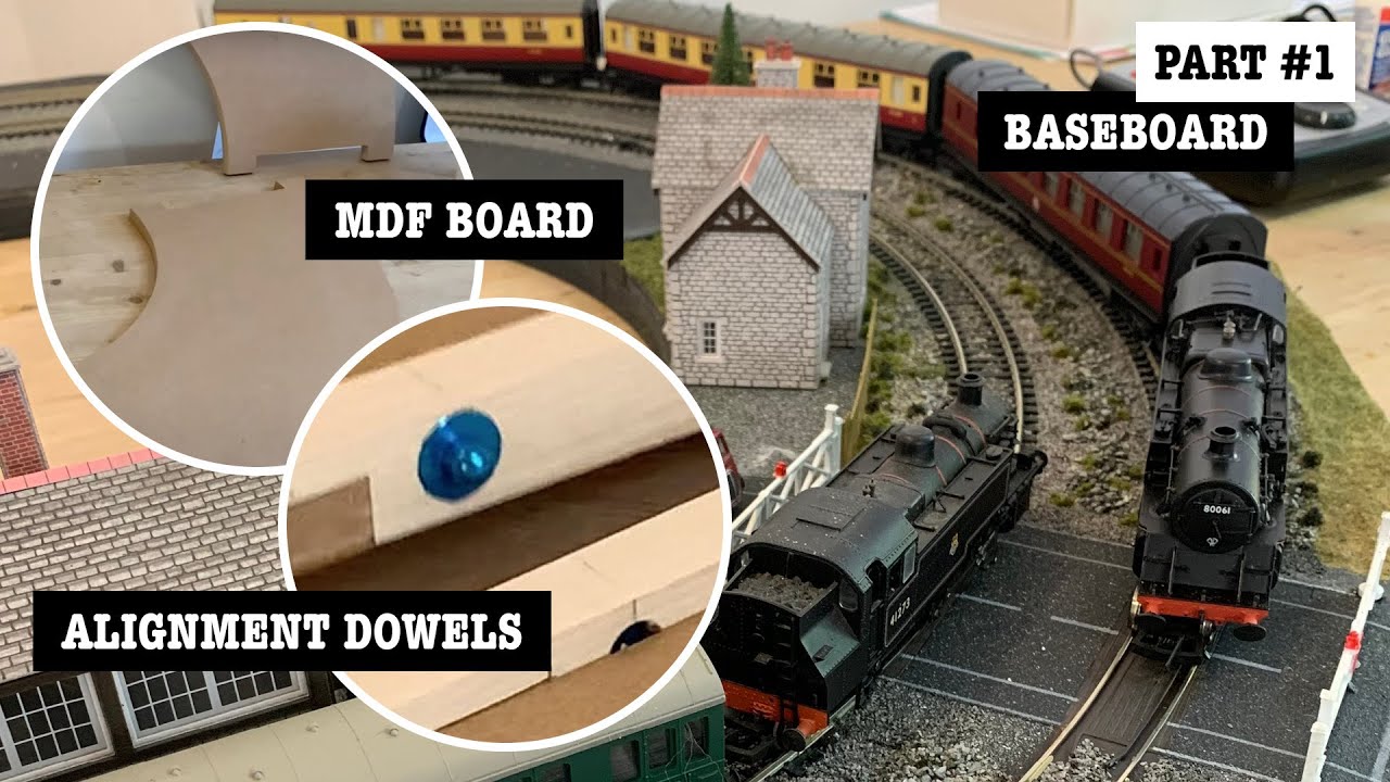 Circular model rail layout. Part 1: MDF baseboard and joiners.