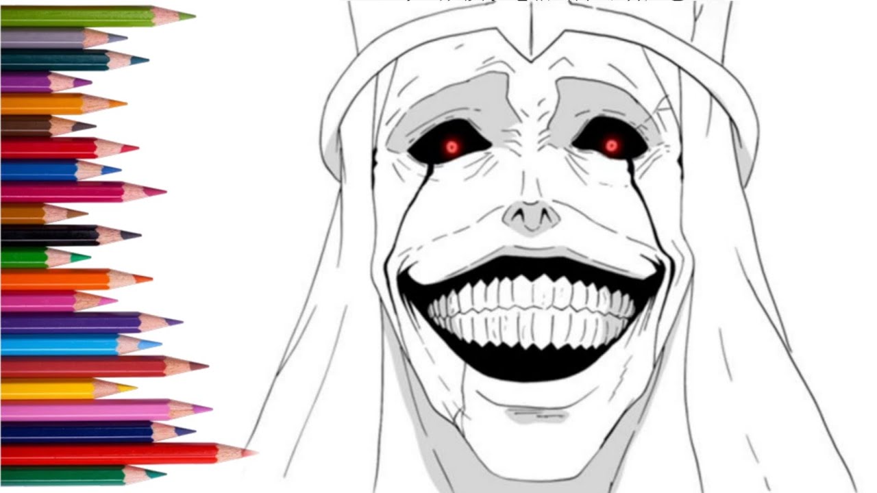 Scary Smile Demon Drawing 👹 | Satisfying Horror Sketch