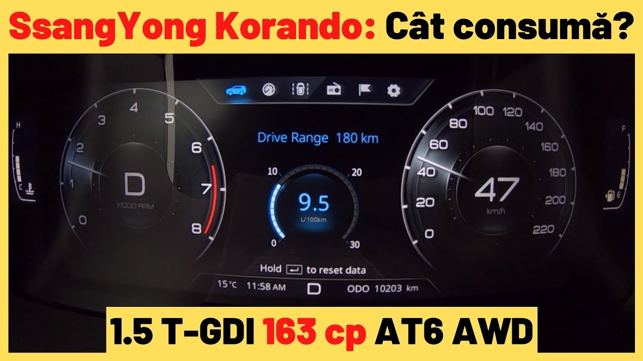 Test de Consum cu SsangYong Korando 2021: Oraș & Extraurban