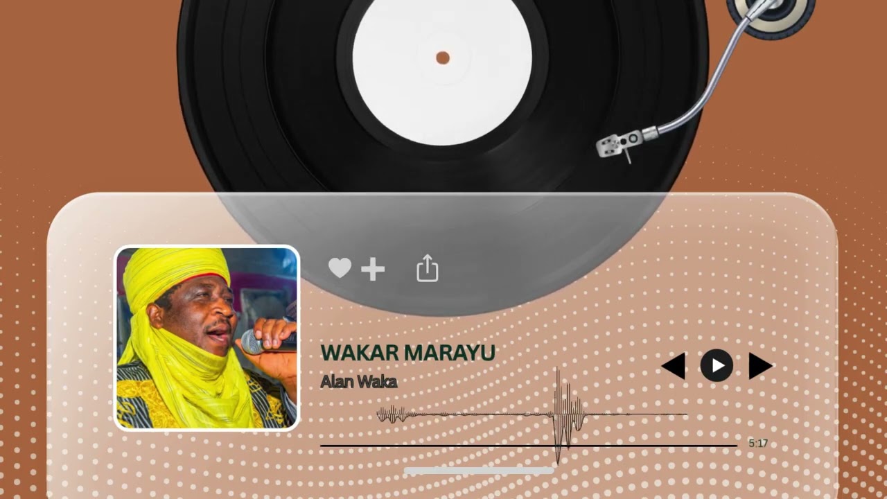 Alan Waƙa – Waƙar Marayu | Hausa Traditional Song Audio Visualizer