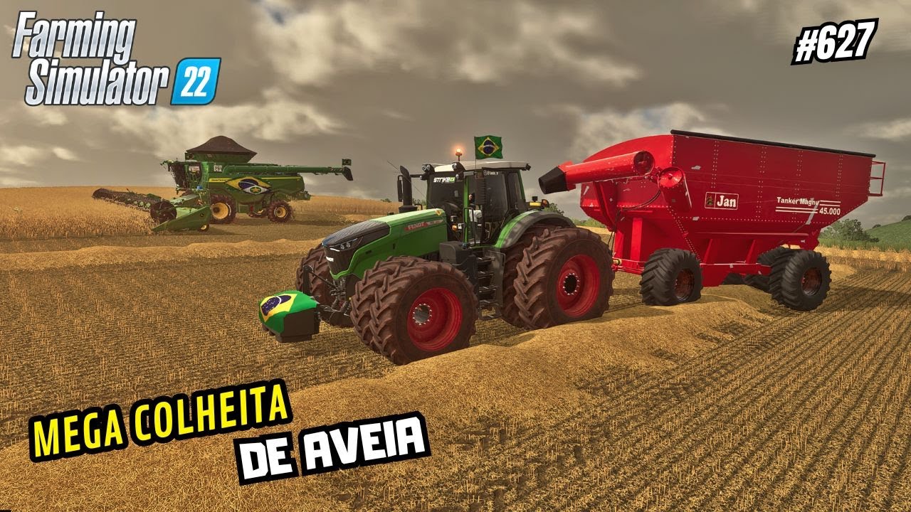 Dada a Largada na Mega Safra de Aveia/Estância Ponte Funda/Farming Simulator 22 #627