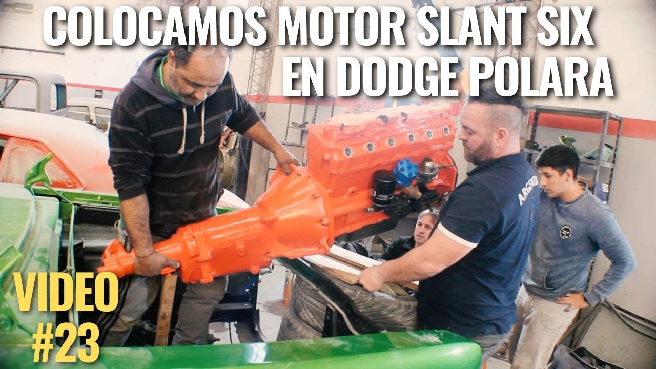 MOTOR DODGE SLANT SIX COLOCADO EN POLARA DE 1974