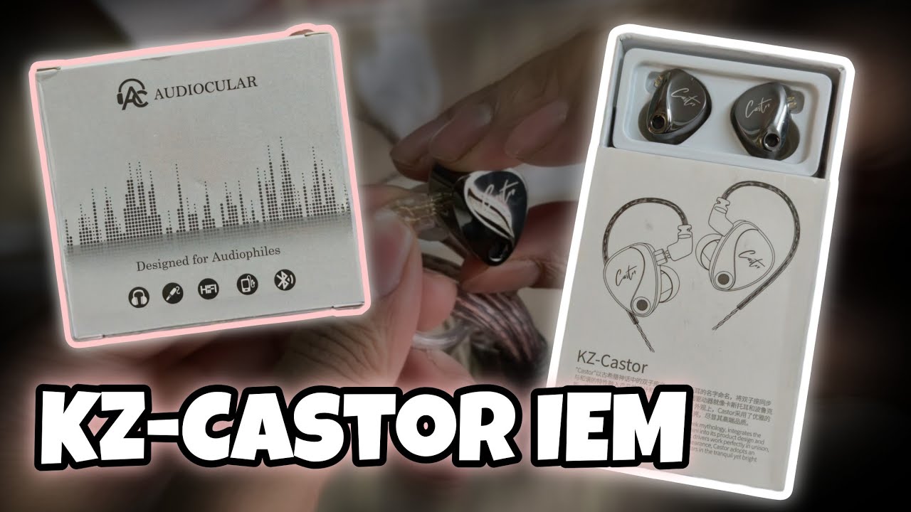 Unboxing KZ-Castor IEM Wired Earphones & Type C DAC #earphones #iem 
