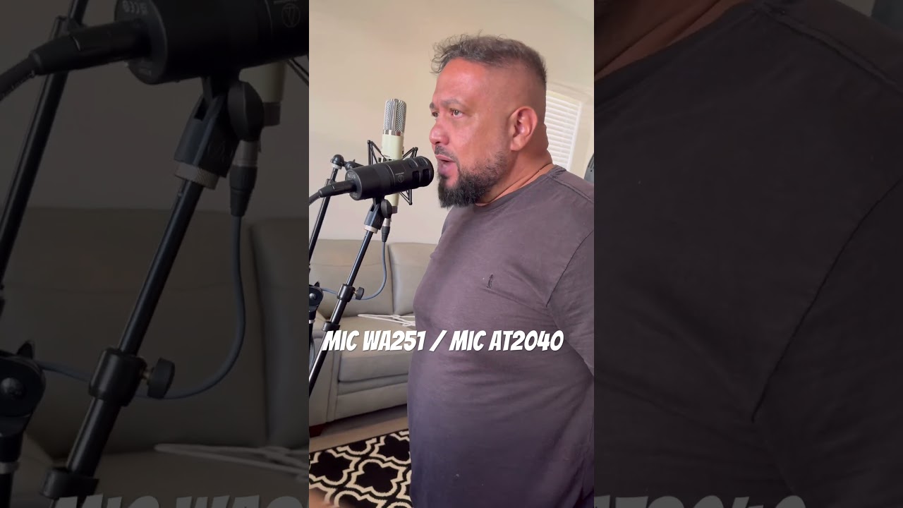 Testes mics #At2040 e #wa251 @AudioTechnicaUSA @WarmAudioOfficial