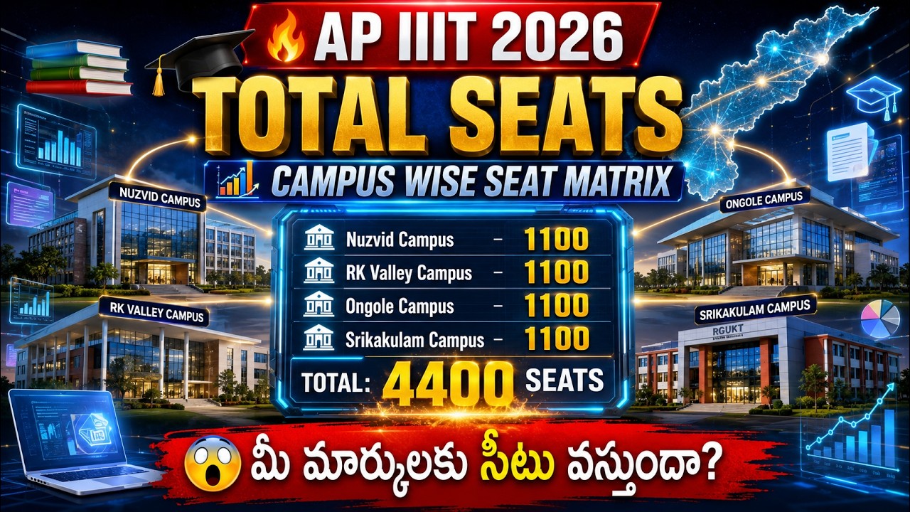 AP IIIT 2026 Total Seats | Campus Wise Seat Matrix & Admission Chances Explained