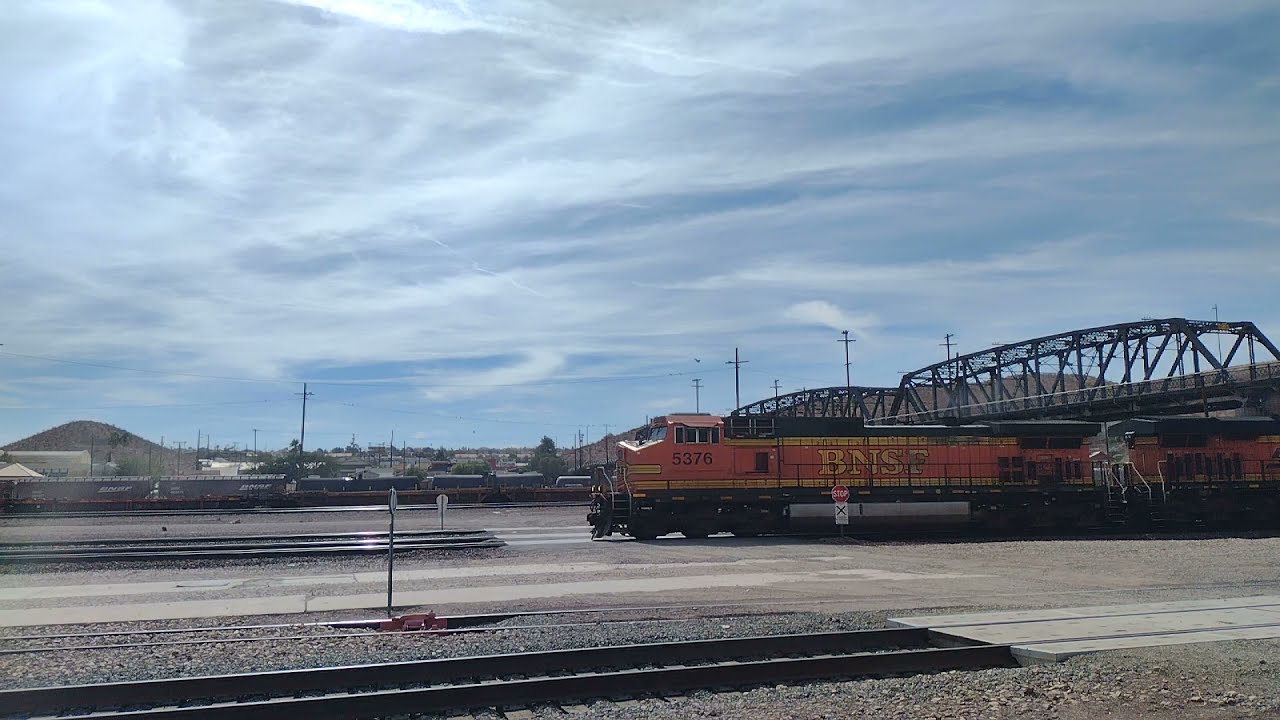 EB BNSF Intermodal Train In Barstow Yard Ca! #bigbossrailfanner
