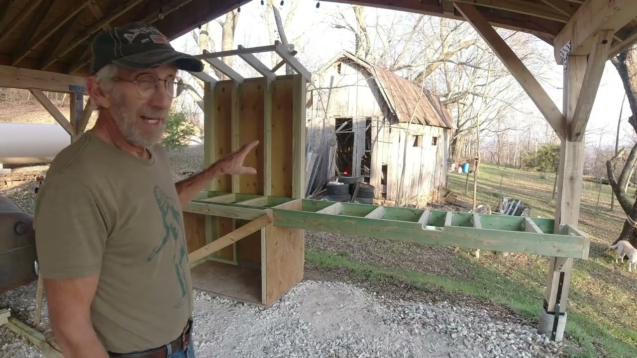 Episode 143- Constructing a workbench across the back of the carport