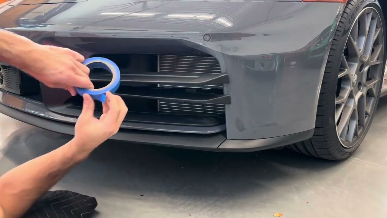RGS install of the 992.2 Porsche 911 radiator and condenser grilles