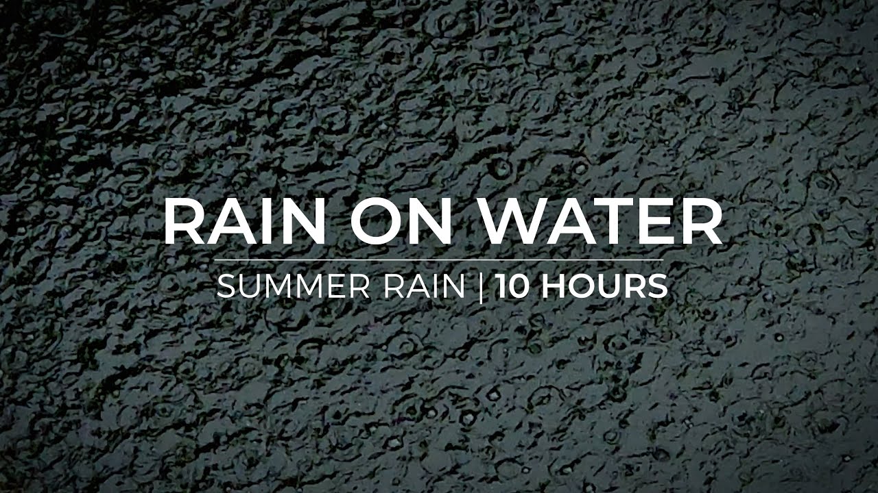 Hypnotic Raindrops | 10 Hours of Rain Sound for Relaxation & Meditation | Fall asleep fast
