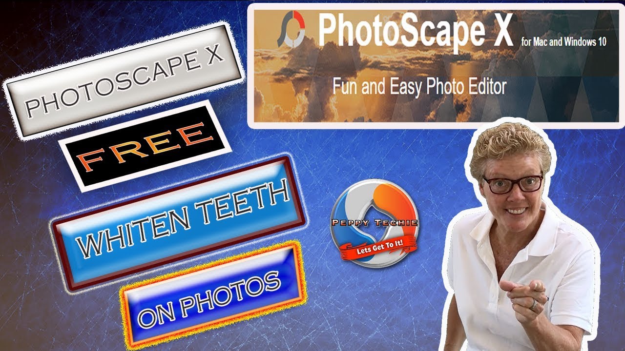 White Teeth in Photoscape X.  Free Photo Editing Software!