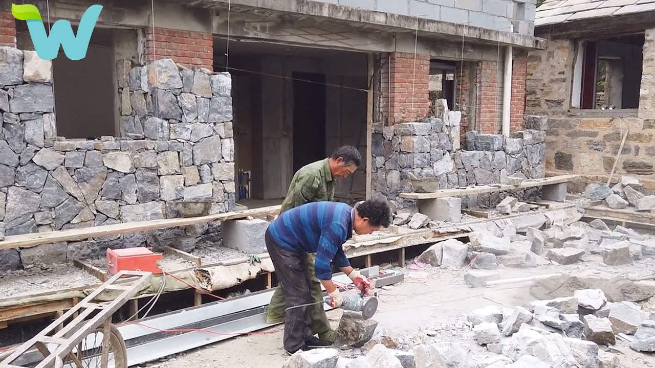 Renovating and building a stone house on the top of a mountain | WU Vlog ▶ 63