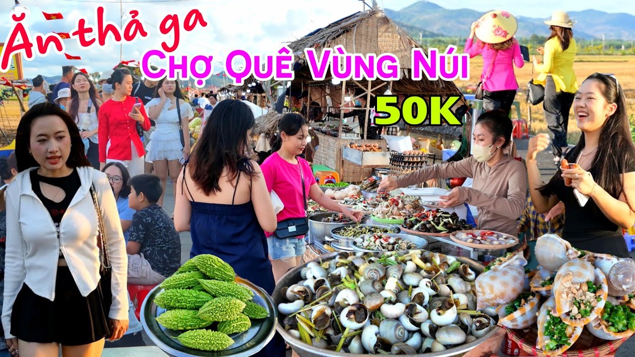 Ăn thả ga RẺ BẤT NGỜ chợ quê An Nhứt nằm GIỮA ĐỒNG RUỘNG vùng núi Vũng Tàu